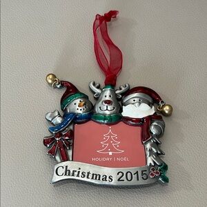 Christmas 2015 Ornament - Red and Silver